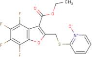 2-({[3-(ethoxycarbonyl)-4,5,6,7-tetrafluorobenzo[b]furan-2-yl]methyl}thio)pyridinium-1-olate