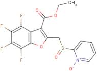 2-({[3-(ethoxycarbonyl)-4,5,6,7-tetrafluorobenzo[b]furan-2-yl]methyl}sulphinyl)pyridinium-1-olate