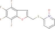 2-{[(4,5,6,7-tetrafluoro-1-benzofuran-2-yl)methyl]thio}pyridinium-1-olate