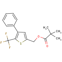 [4-phenyl-5-(trifluoromethyl)-2-thienyl]methyl pivalate