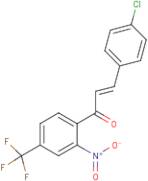 3-(4-chlorophenyl)-1-[2-nitro-4-(trifluoromethyl)phenyl]prop-2-en-1-one