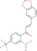 3-(1,3-benzodioxol-5-yl)-1-[2-nitro-4-(trifluoromethyl)phenyl]prop-2-en-1-one