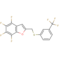 4,5,6,7-tetrafluoro-2-({[3-(trifluoromethyl)phenyl]thio}methyl)benzo[b]furan