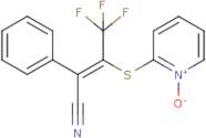 2-{[2-cyano-2-phenyl-1-(trifluoromethyl)vinyl]thio}pyridinium-1-olate