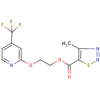 2-{[4-(trifluoromethyl)-2-pyridyl]oxy}ethyl 4-methyl-1,2,3-thiadiazole-5-carboxylate