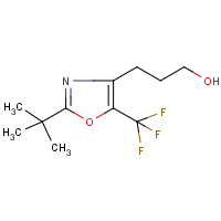 3-[2-(tert-Butyl)-5-(trifluoromethyl)-1,3-oxazol-4-yl]propan-1-ol