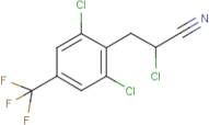 2-chloro-3-[2,6-dichloro-4-(trifluoromethyl)phenyl]propanenitrile