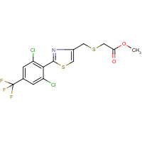 methyl 2-[({2-[2,6-dichloro-4-(trifluoromethyl)phenyl]-1,3-thiazol-4-yl}methyl)thio]acetate