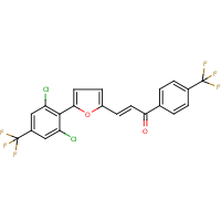 3-{5-[2,6-dichloro-4-(trifluoromethyl)phenyl]-2-furyl}-1-[4-(trifluoromethyl)phenyl]prop-2-en-1-one