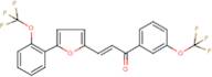 1-[3-(trifluoromethoxy)phenyl]-3-{5-[2-(trifluoromethoxy)phenyl]-2-furyl}prop-2-en-1-one