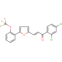 1-(2,4-dichlorophenyl)-3-{5-[2-(trifluoromethoxy)phenyl]-2-furyl}prop-2-en-1-one