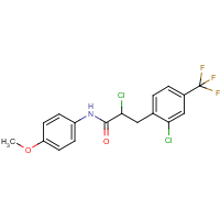 2-chloro-3-[2-chloro-4-(trifluoromethyl)phenyl]-N-(4-methoxyphenyl)propanamide