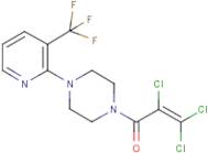 2,3,3-trichloro-1-{4-[3-(trifluoromethyl)pyridin-2-yl]piperazino}prop-2-en-1-one