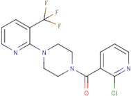 (2-Chloropyridin-3-yl){4-[3-(trifluoromethyl)pyridin-2-yl]piperazino}methanone