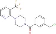 [3-(chloromethyl)phenyl]{4-[3-(trifluoromethyl)pyridin-2-yl]piperazino}methanone