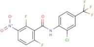 N-[2-chloro-4-(trifluoromethyl)phenyl]-2,6-difluoro-3-nitrobenzamide