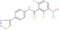 2,6-difluoro-3-nitro-N-[4-(1,2,3-thiadiazol-4-yl)phenyl]benzamide