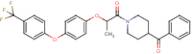 1-(4-Benzoylpiperidino)-2-{4-[4-(trifluoromethyl)phenoxy]phenoxy}propan-1-one