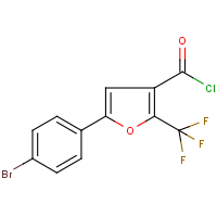 5-(4-bromophenyl)-2-(trifluoromethyl)-3-furoyl chloride