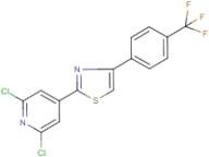 2,6-dichloro-4-{4-[4-(trifluoromethyl)phenyl]-1,3-thiazol-2-yl}pyridine