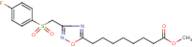 methyl 8-(3-{[(4-fluorophenyl)sulphonyl]methyl}-1,2,4-oxadiazol-5-yl)octanoate