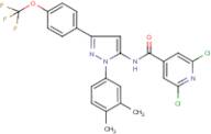 2,6-dichloro-N-{1-(3,4-dimethylphenyl)-3-[4-(trifluoromethoxy)phenyl]-1H-pyrazol-5-yl}isonicotin...