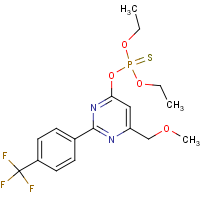 O,O-diethyl O-{6-(methoxymethyl)-2-[4-(trifluoromethyl)phenyl]pyrimidin-4-yl} phosphothioate