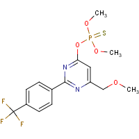 O-{6-(methoxymethyl)-2-[4-(trifluoromethyl)phenyl]pyrimidin-4-yl} O,O-dimethyl phosphothioate