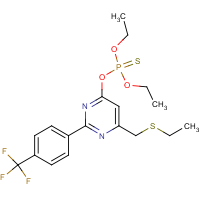 O,O-diethyl O-{6-[(ethylthio)methyl]-2-[4-(trifluoromethyl)phenyl]pyrimidin-4-yl} phosphothioate