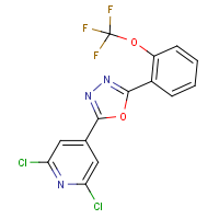 2-(2,6-dichloro-4-pyridyl)-5-[2-(trifluoromethoxy)phenyl]-1,3,4-oxadiazole