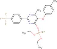 O,O-diethyl O-{6-methyl-5-(4-methylphenoxy)-2-[4-(trifluoromethyl)phenyl]pyrimidin-4-yl} phosphoth…