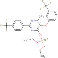 O,O-diethyl O-{6-methyl-5-[3-(trifluoromethyl)phenoxy]-2-[4-(trifluoromethyl)phenyl]pyrimidin-4-yl}