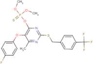 O-(5-(4-fluorophenoxy)-6-methyl-2-{[4-(trifluoromethyl)benzyl]thio}pyrimidin-4-yl) O,O-dimethyl phos