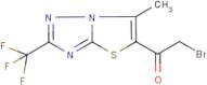 2-bromo-1-[6-methyl-2-(trifluoromethyl)[1,2,4]triazolo[5,1-b][1,3]thiazol-5-yl]ethan-1-one