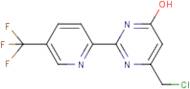 6-(chloromethyl)-2-[5-(trifluoromethyl)-2-pyridyl]pyrimidin-4-ol