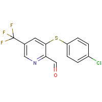 3-[(4-chlorophenyl)thio]-5-(trifluoromethyl)pyridine-2-carboxaldehyde