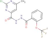 N'1-[(2-chloro-6-methylpyrimidin-4-yl)carbonyl]-2-(trifluoromethoxy)benzene-1-carbohydrazide