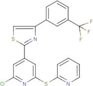 2-[2-chloro-6-(2-pyridylthio)-4-pyridyl]-4-[3-(trifluoromethyl)phenyl]-1,3-thiazole