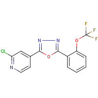 2-Chloro-4-{5-[2-(trifluoromethoxy)phenyl]-1,3,4-oxadiazol-2-yl}pyridine