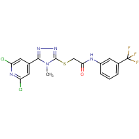 N1-[3-(trifluoromethyl)phenyl]-2-{[5-(2,6-dichloro-4-pyridyl)-4-methyl-4H-1,2,4-triazol-3-yl]thi...