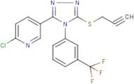 2-chloro-5-{5-(prop-2-ynylthio)-4-[3-(trifluoromethyl)phenyl]-4H-1,2,4-triazol-3-yl}pyridine