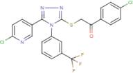 1-(4-chlorophenyl)-2-({5-(6-chloro-3-pyridyl)-4-[3-(trifluoromethyl)phenyl]-4H-1,2,4-triazol-3-yl}…