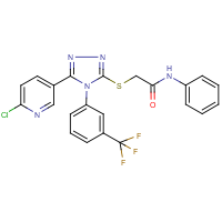 N1-Phenyl-2-({5-(6-chloropyridin-3-yl)-4-[3-(trifluoromethyl)phenyl]-4H-1,2,4-triazol-3-yl}thio)ac…