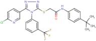 N1-[4-(tert-butyl)phenyl]-2-({5-(6-chloro-3-pyridyl)-4-[3-(trifluoromethyl)phenyl]-4H-1,2,4-triazo…