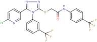 N1-[4-(trifluoromethyl)phenyl]-2-({5-(6-chloro-3-pyridyl)-4-[3-(trifluoromethyl)phenyl]-4H-1,2,4...