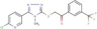 2-{[5-(6-chloro-3-pyridyl)-4-methyl-4H-1,2,4-triazol-3-yl]thio}-1-[3-(trifluoromethyl)phenyl]eth...