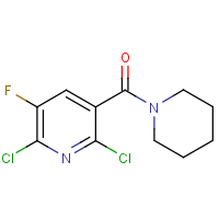 (2,6-dichloro-5-fluoropyridin-3-yl)(piperidino)methanone