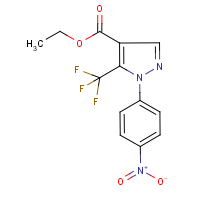 Ethyl 2-(4-nitrophenyl)-3-(trifluoromethyl)pyrazole-4-carboxylate