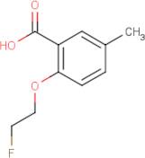 2-(2-Fluoroethoxy)-5-methylbenzoic acid