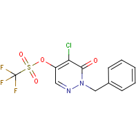 2-Benzyl-4-chloro-5-[(trifluoromethyl)sulphonyloxy]-2H-pyridazin-3-one